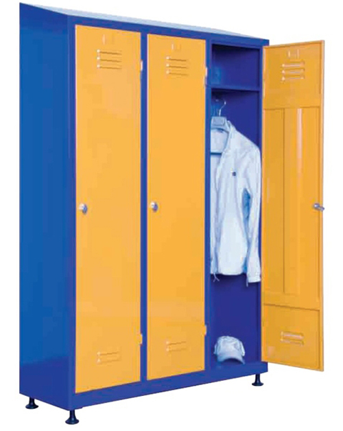 O - Zaviyeli 3lü Soyunma Dolabı