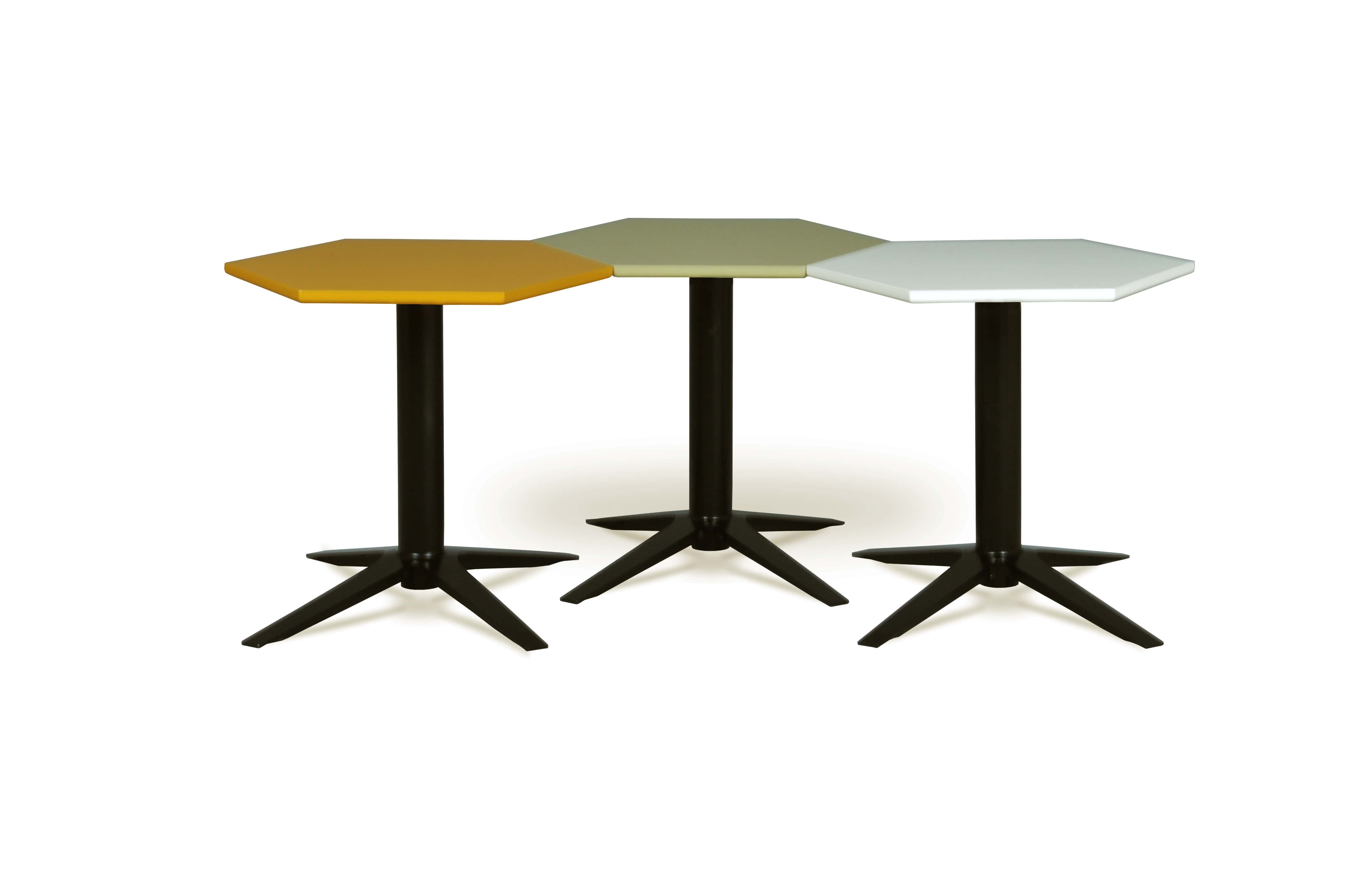 altıgen üçlü sehpa